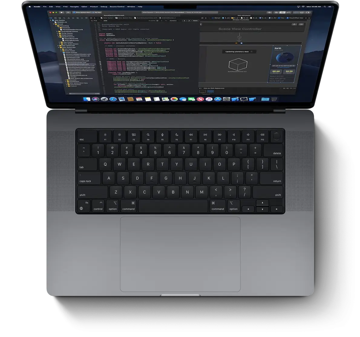 Sitio web mostrado en un MacBook