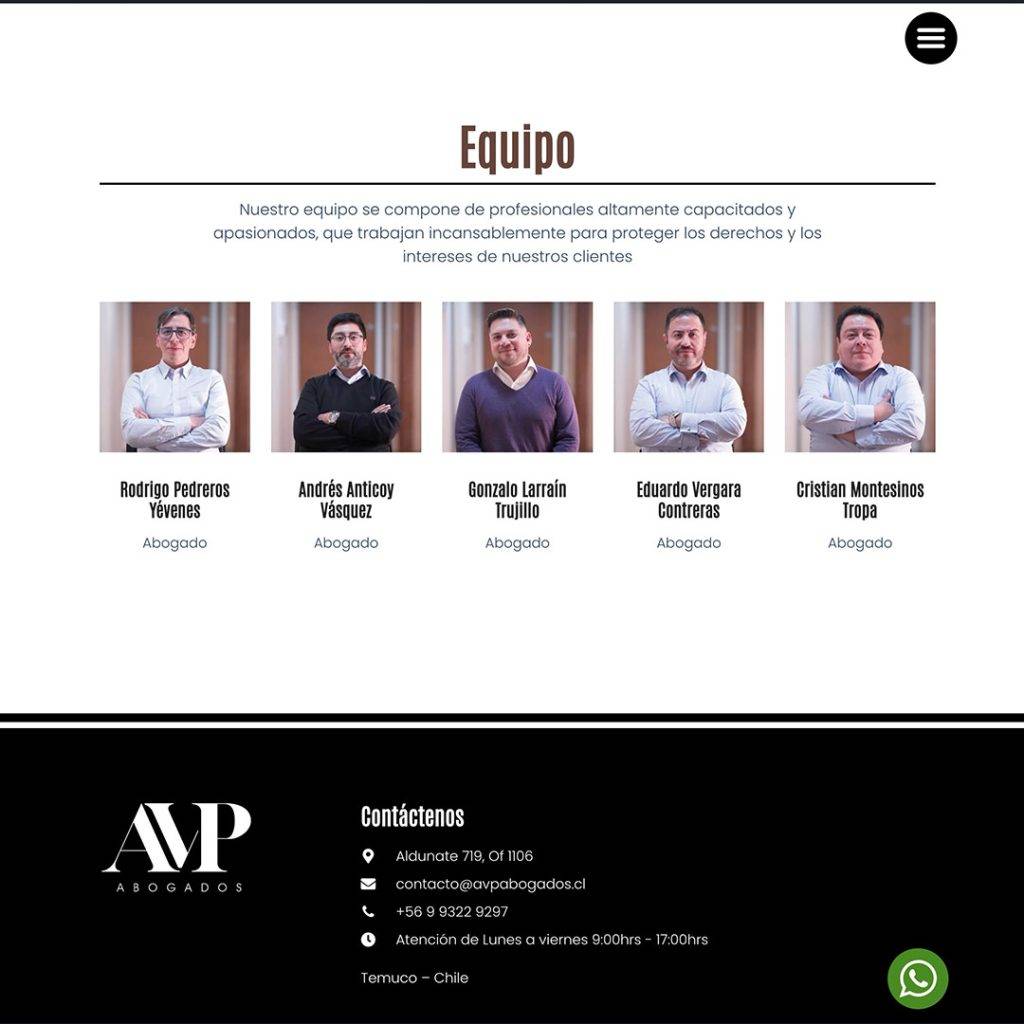 Sitio Web AVP Abogados — imagen 1