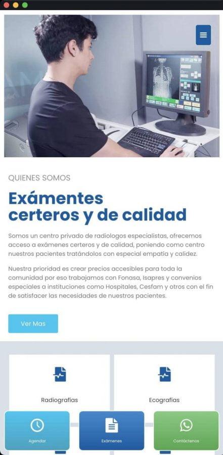 Web Centro Radiológico Temuco — imagen 2