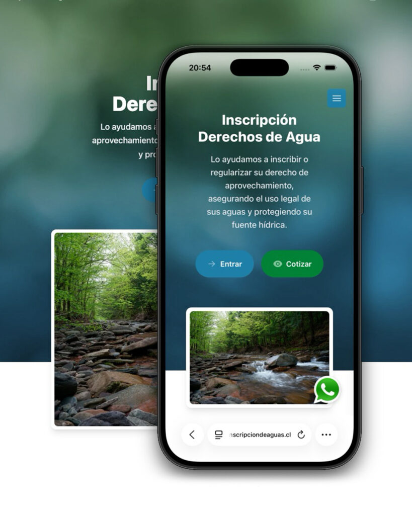 Sitio Web Inscripción de Aguas — imagen 1