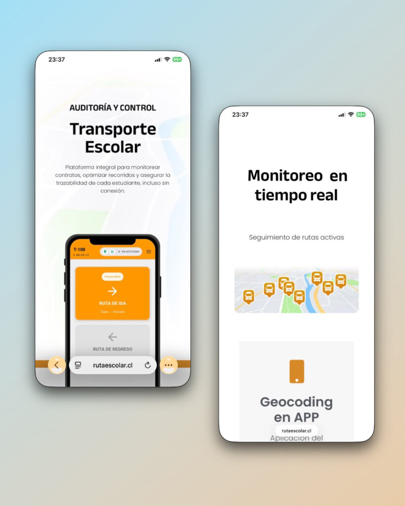 Sitio Web Ruta Escolar — imagen 3