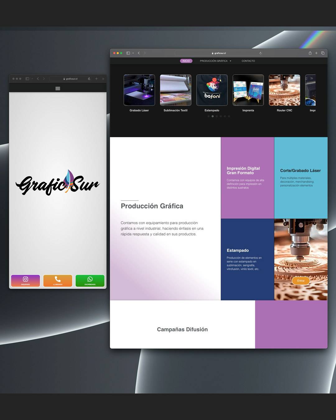 Sitio Web Graficsur